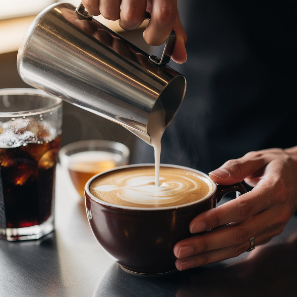 Morning Brew Austin 512-555-0192 craft coffee beverages including espresso drinks and cold brew